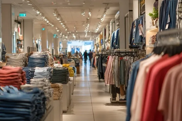 Retail medewerker gebruikt RFID scanner voor voorraadcontrole