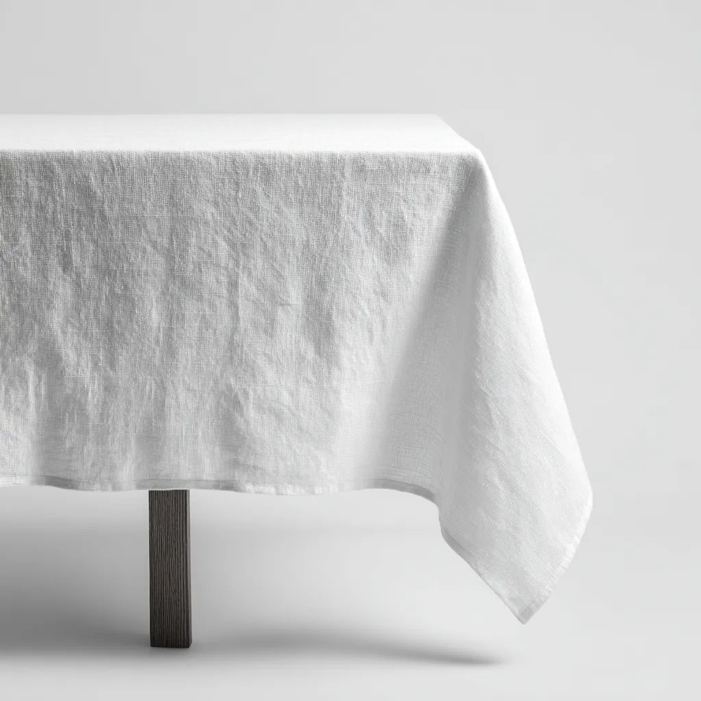 Linen Tablecloth White